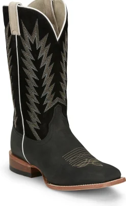 Justin Boots Hombre 13&rdquo; Suede Matte Black Hot