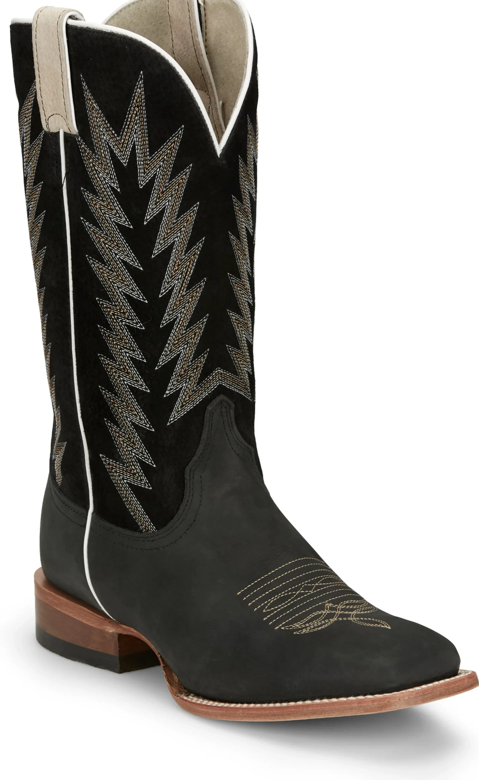 Justin Boots Hombre 13” Suede Matte Black Hot