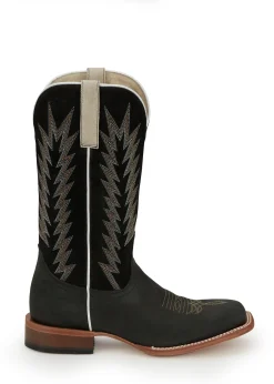 Justin Boots Hombre 13” Suede Matte Black Hot
