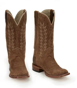 Justin Boots Hombre 13” Suede Clay Brown Clearance
