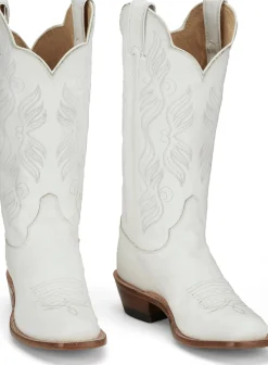 Justin Boots Ina 13" Limited Edition White