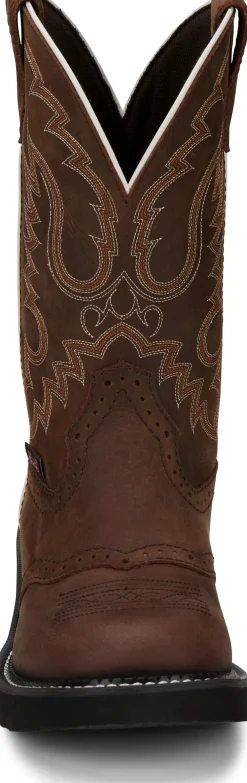Justin Boots Inji 11" Western Boot Aged Bark Outlet