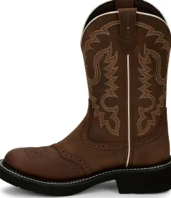 Justin Boots Inji 11" Western Boot Aged Bark Outlet