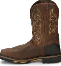 Justin Boots Joist 11" Waterproof Comp Toe Aged Brown Discount