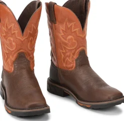 Justin Boots Joist 11" Work Rustic Brown Hot