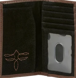 Justin Boots Jr Rodeo Wallet Brown New