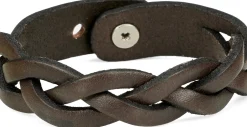 Justin Boots Justin Braided Leather Bracelet Expresso Brown New
