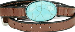 Justin Boots Justin Genuine Leather Bracelet Brown Best