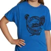 Justin Boots Justin Kid's Free Range Rooster Tee Blue Heather Hot
