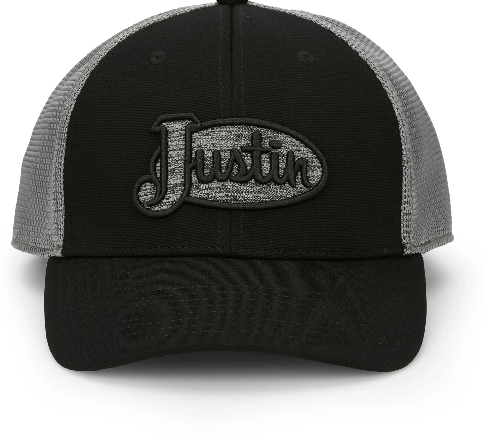 Justin Boots Justin Logo Cap Black/Silver Mesh