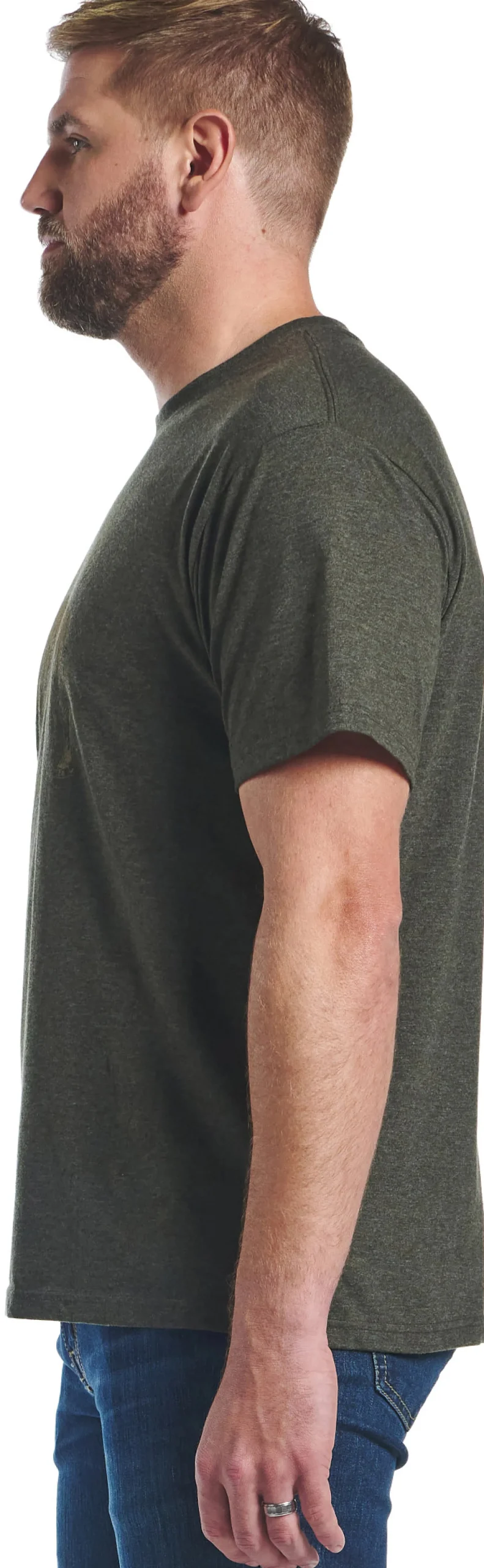 Justin Boots Justin Men's Bison Tee Olive Heather