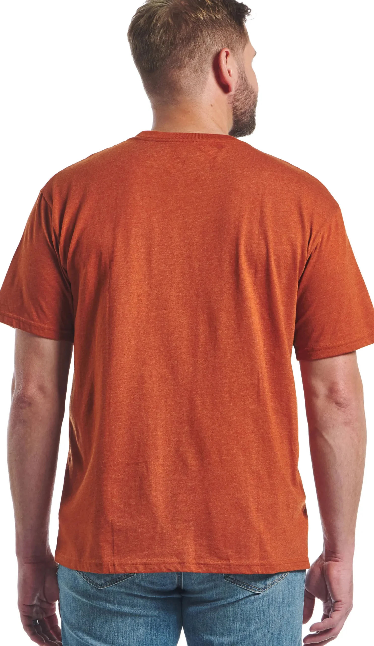 Justin Boots Justin Men's Logo Tee Rust Heather Clearance