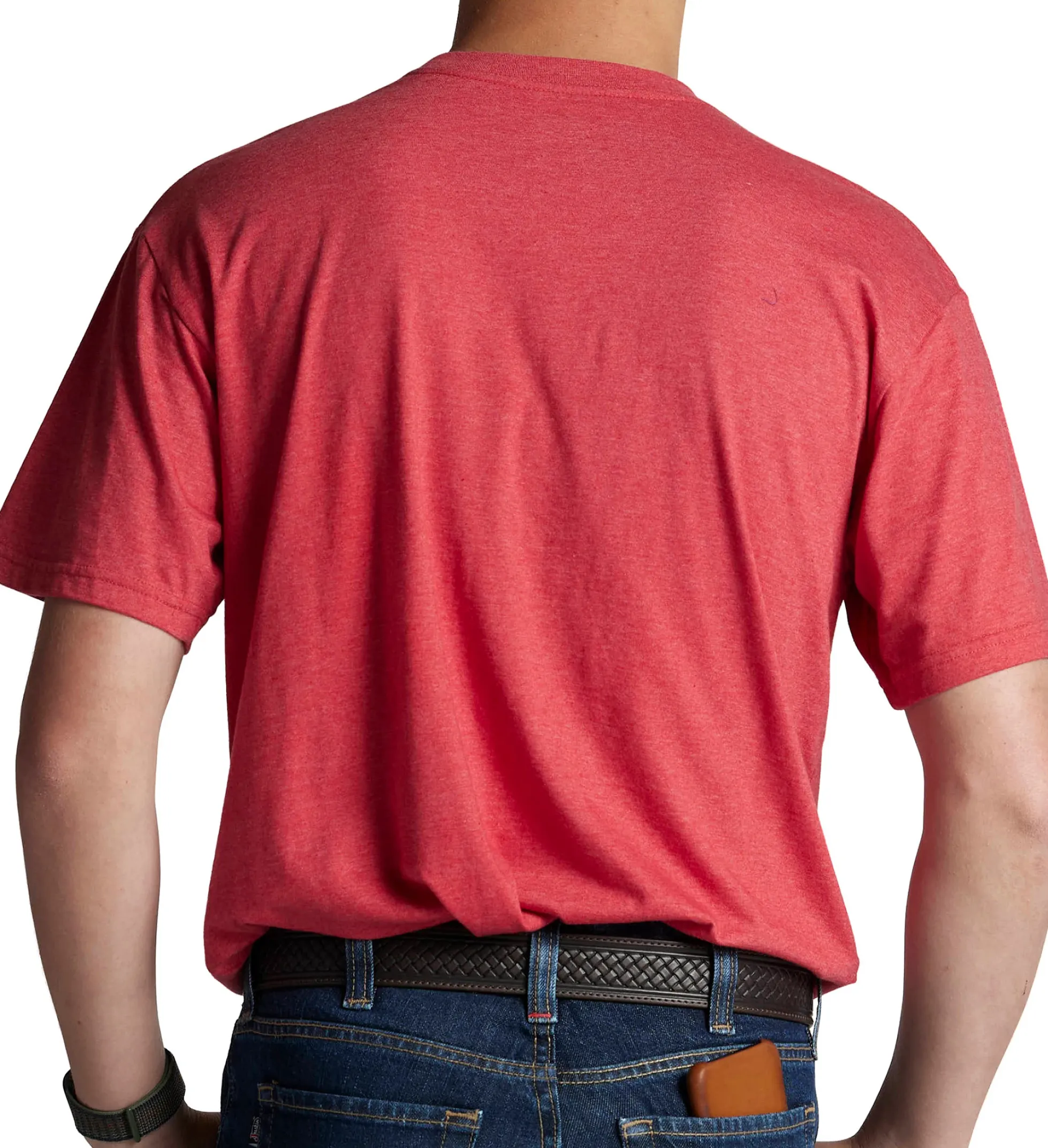 Justin Boots Justin Men's Patriotic Tractor Tee Red Heather Outlet