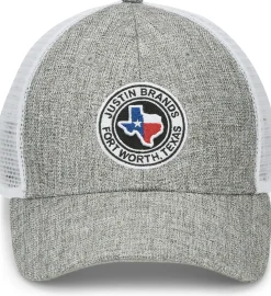 Justin Boots Justin Texas Logo Cap Grey/White Mesh Best