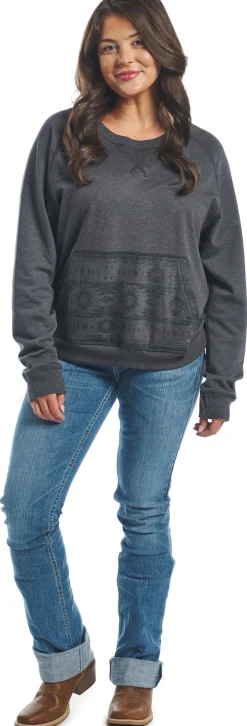 Justin Boots Justin Women's Conceal Carry Sweatshirt Black Outlet