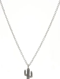 Justin Boots Justin Women'S Saguaro Charm Necklace Silver Outlet