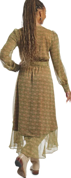 Justin Boots Justin Women'S Wrap Maxi Dress Medallion Floral Clearance