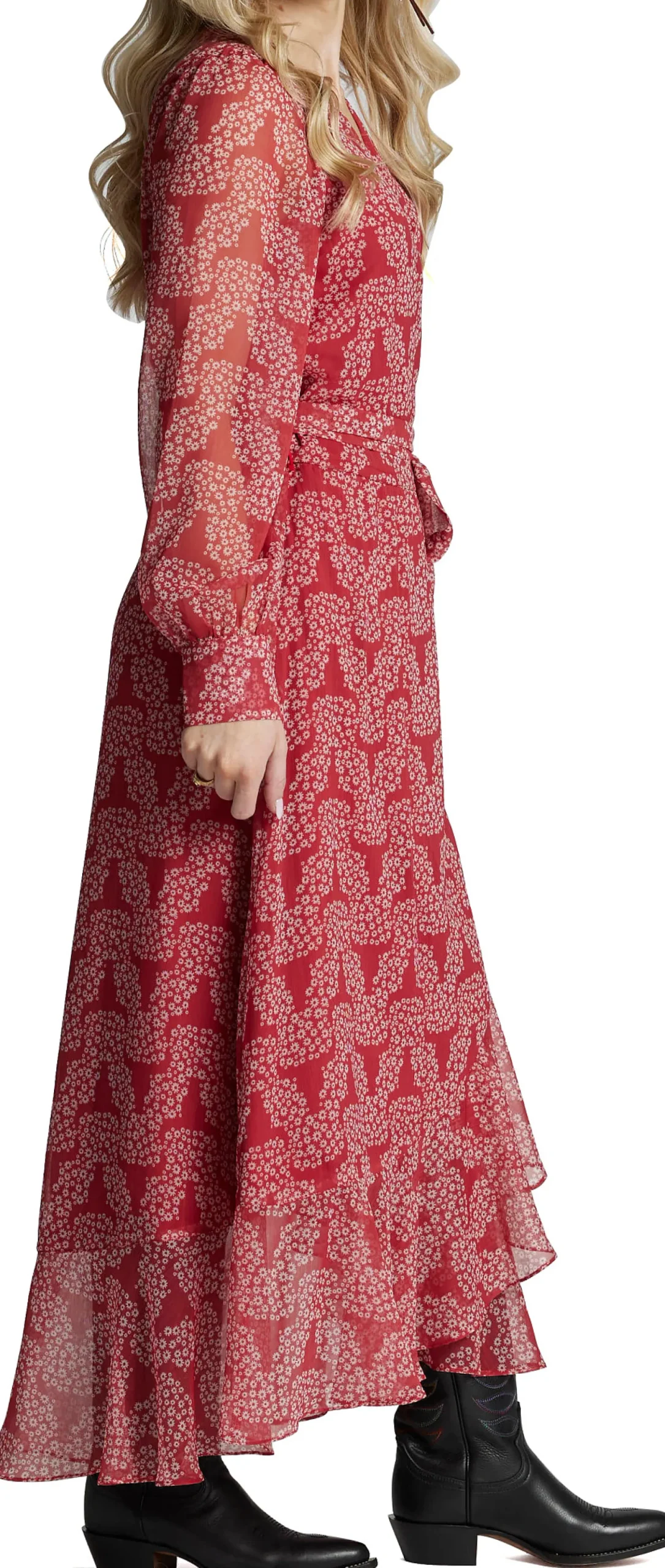 Justin Boots Justin Women's Wrap Maxi Dress Red Online