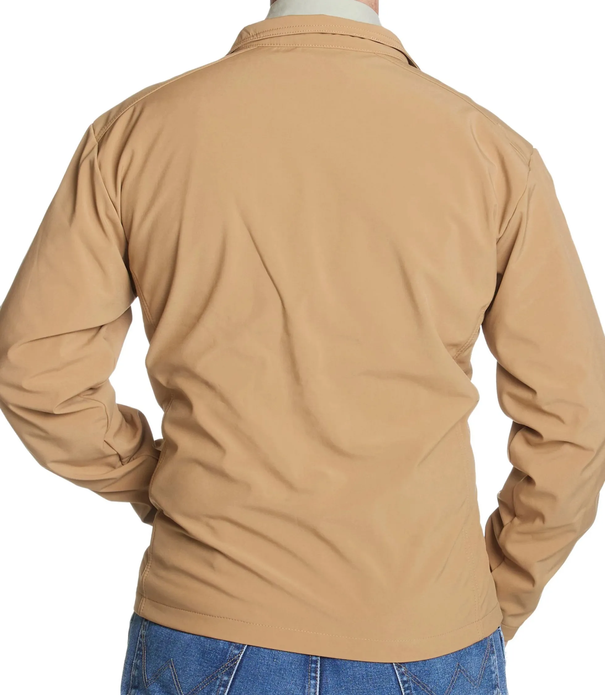Justin Boots Laminated Full-Zip Jacket British Khaki Hot