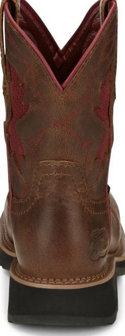 Justin Boots Lathey 8" Nano Composite Toe Work Boot Brown Online