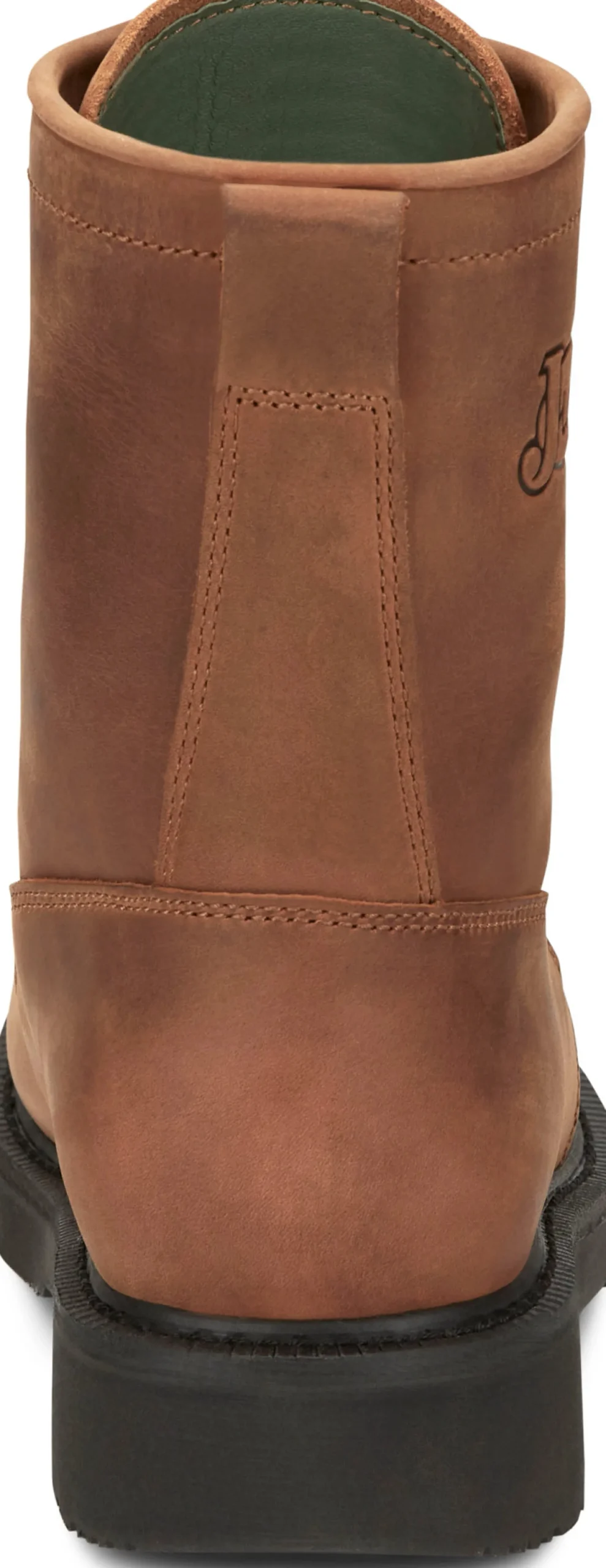Justin Boots Livestock 8” Steel Toe Aged Brown New