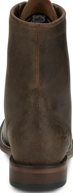 Justin Boots Mckean 7" Lace-Up Roper Brown Hot
