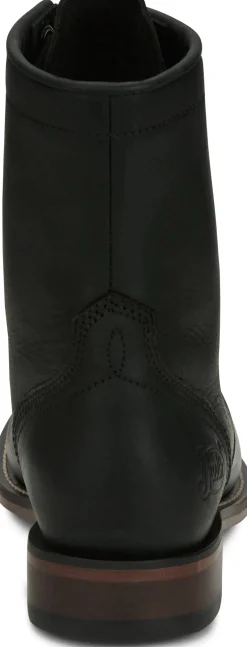 Justin Boots Mckean 7" Lace-Up Roper Black Clearance
