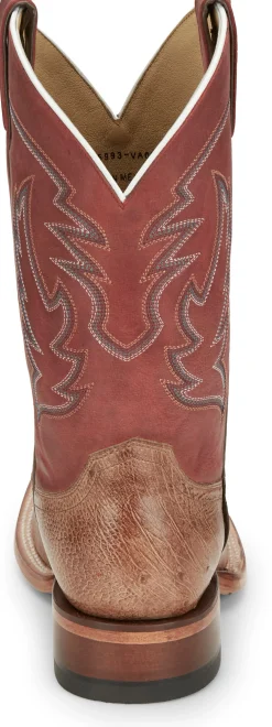Justin Boots Mclane 11&rdquo; Smooth Ostrich Vintage Tan New