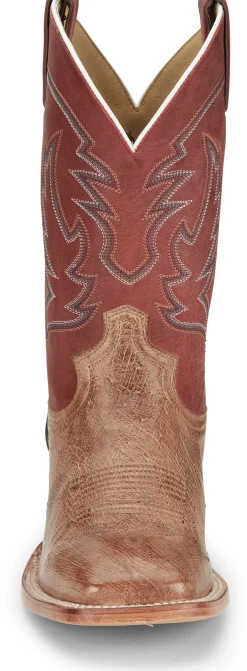 Justin Boots Mclane 11&rdquo; Smooth Ostrich Vintage Tan New