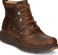 Justin Boots Mocc Toe Lacer Brown Online