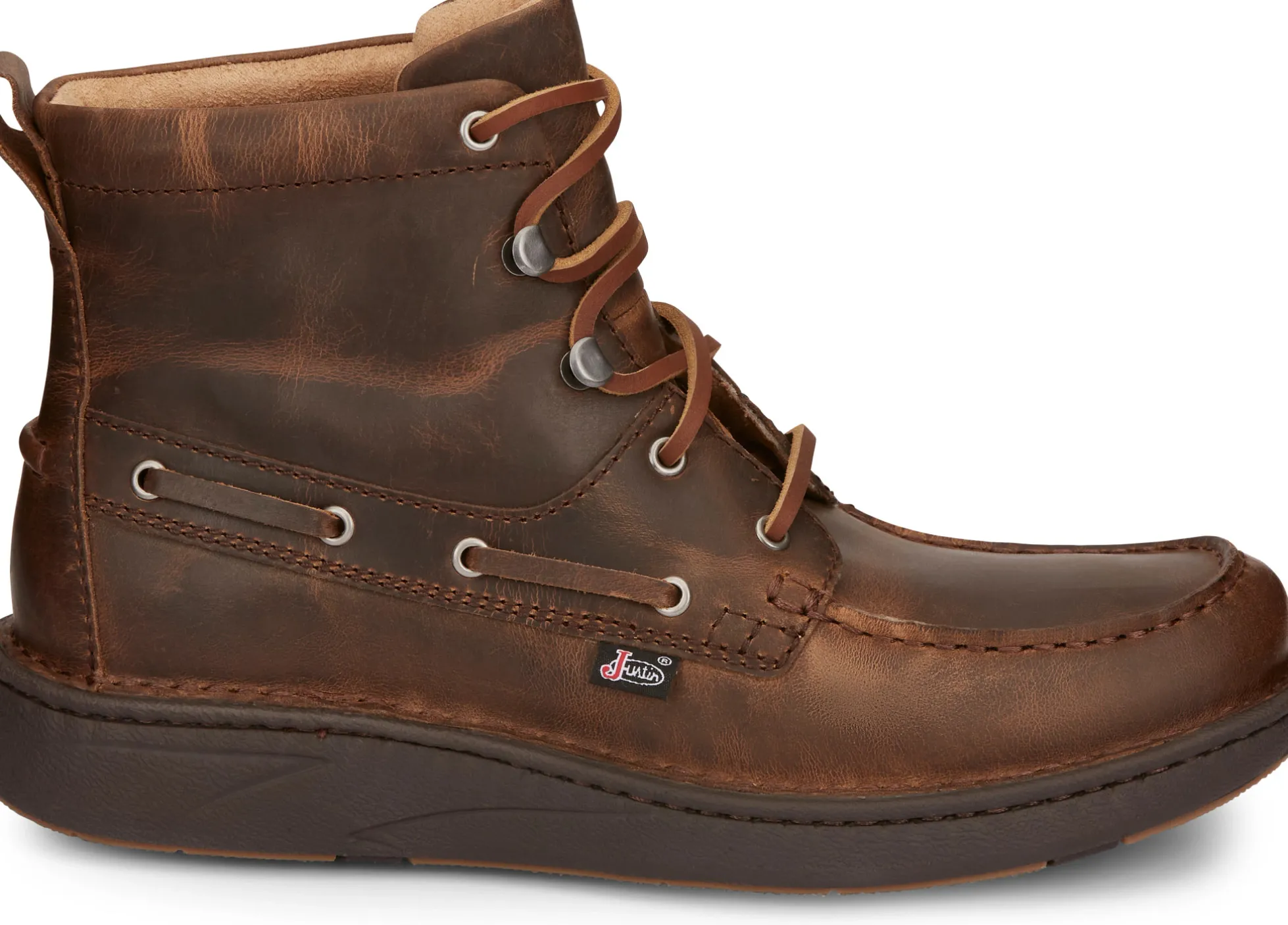 Justin Boots Mocc Toe Lacer Brown Online