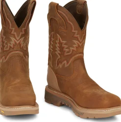 Justin Boots Montana Nano Comp Toe Rust Clearance