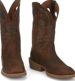 Justin Boots Muley 12" Western Coffee Brown Discount