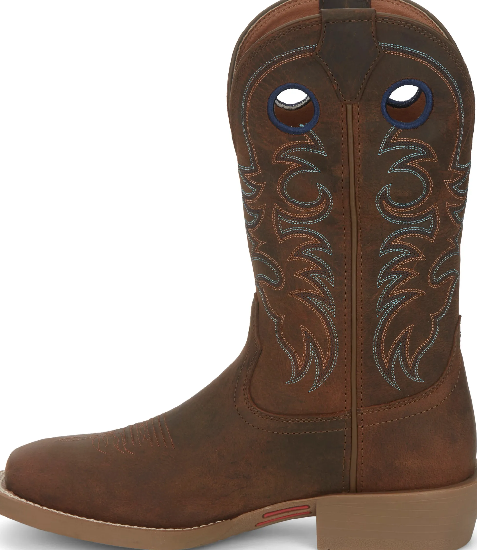 Justin Boots Muley 12" Western Coffee Brown Discount