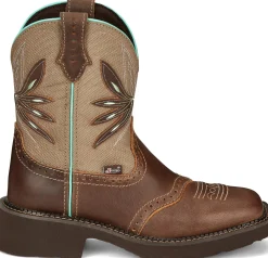 Justin Boots Nettie 8" Western Boot Tan Best