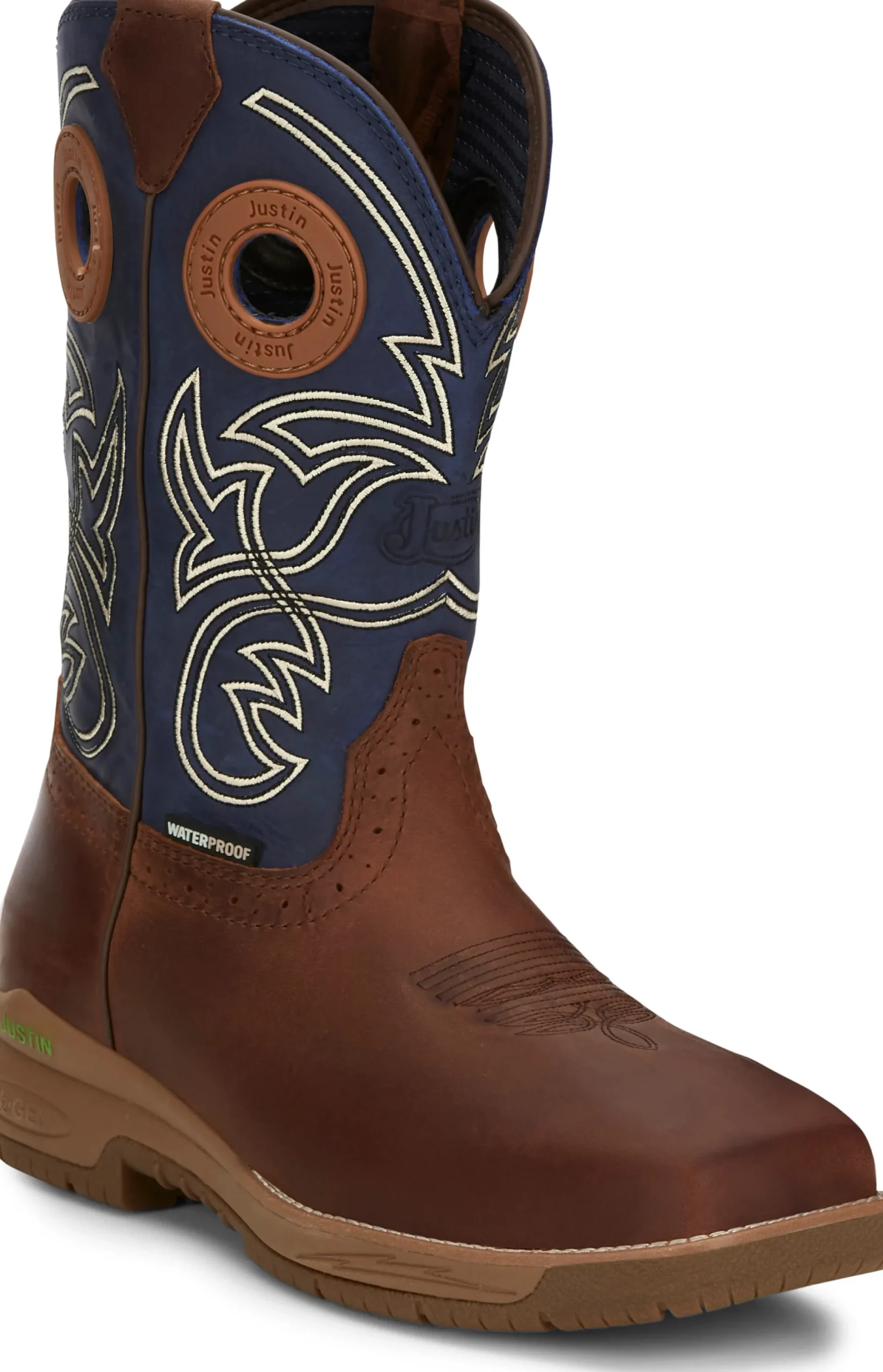 Justin Boots Nitread 11" Waterproof Prussian Discount