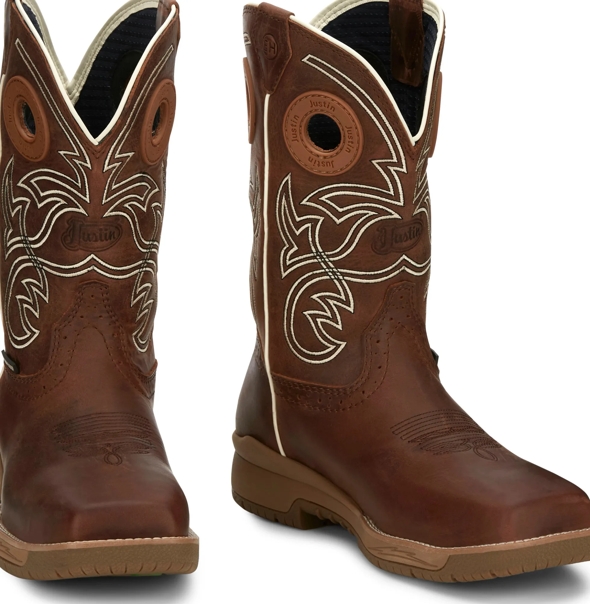 Justin Boots Nitread 11" Waterproof Nano Comp Toe Spice New