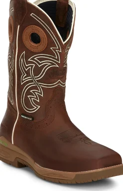 Justin Boots Nitread 11" Waterproof Nano Comp Toe Spice New