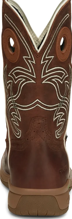 Justin Boots Nitread 11" Waterproof Nano Comp Toe Spice New
