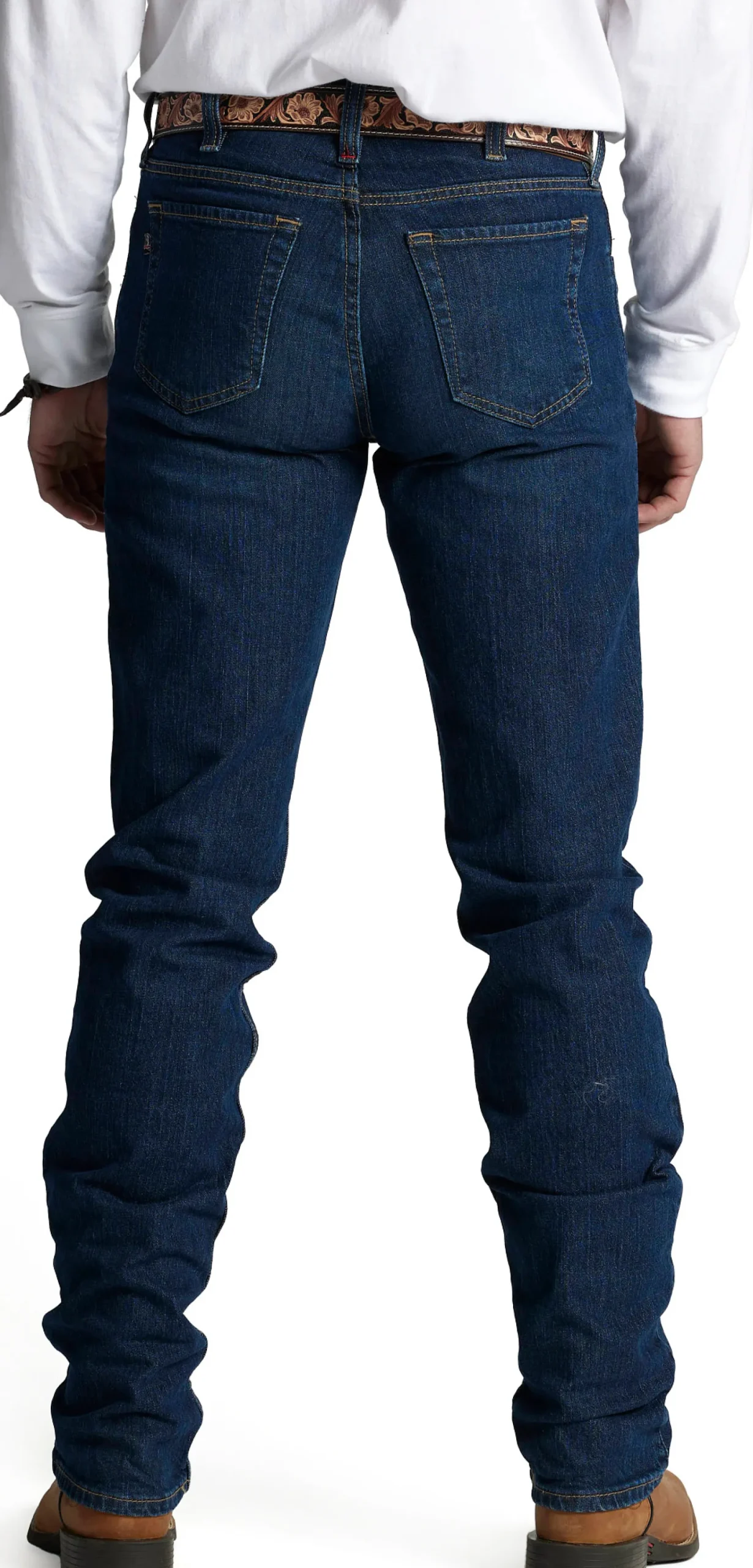 Justin Boots Original Straight Leg Dark Wash