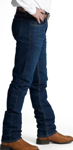Justin Boots Original Straight Leg Dark Wash