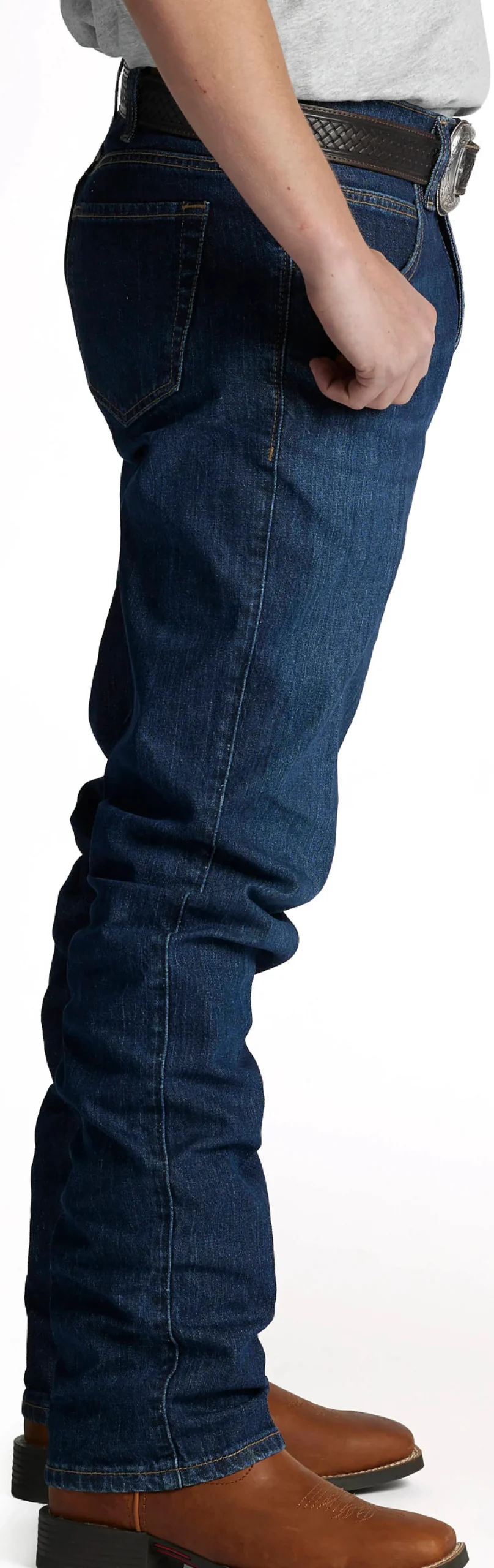 Justin Boots Original Straight Leg Medium Wash Discount