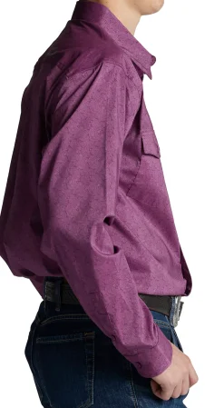 Justin Boots Paisley Button Down Plum Paisley Outlet