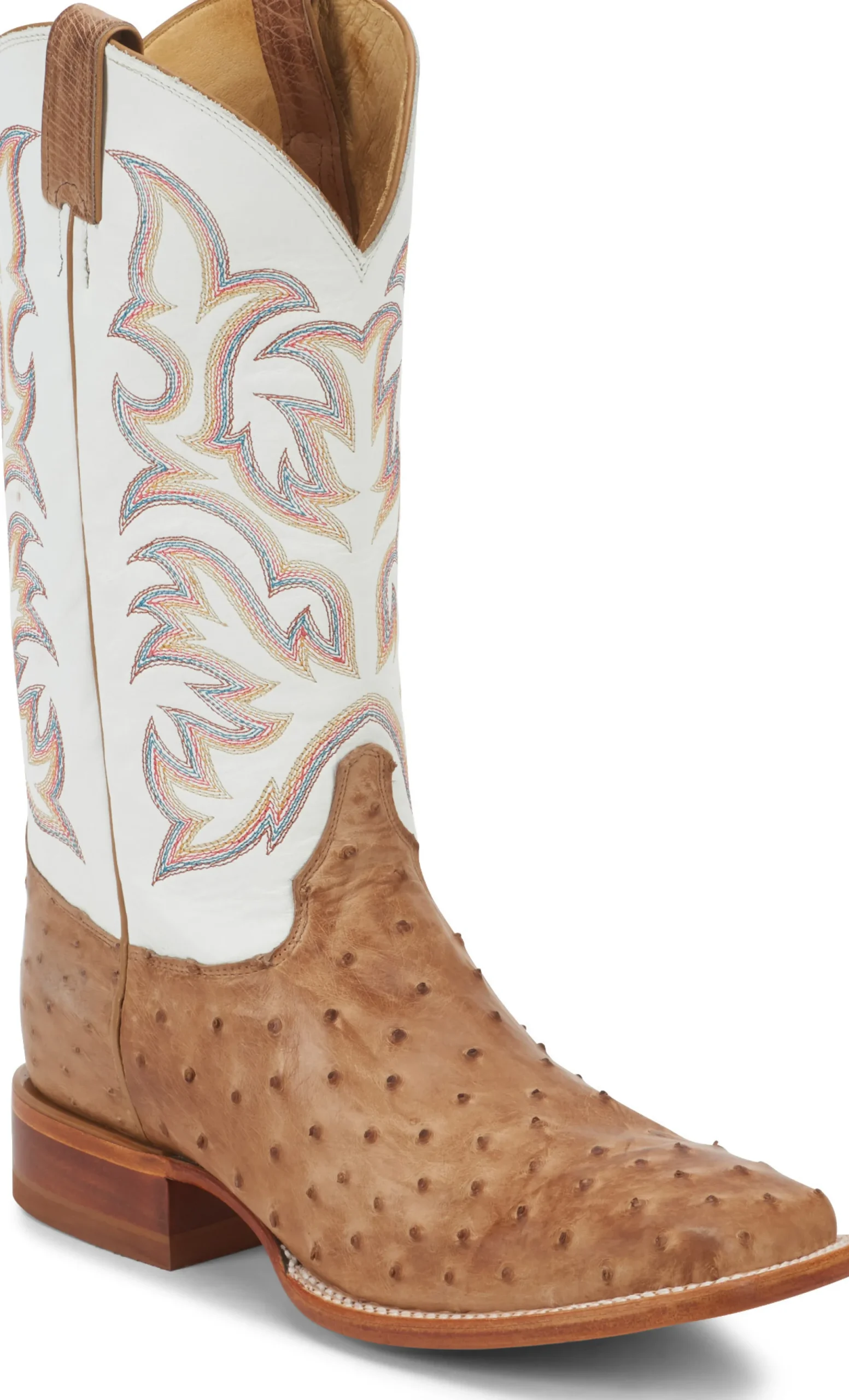 Justin Boots Pascoe 13" Full Quill Ostrich Antique Tan Outlet