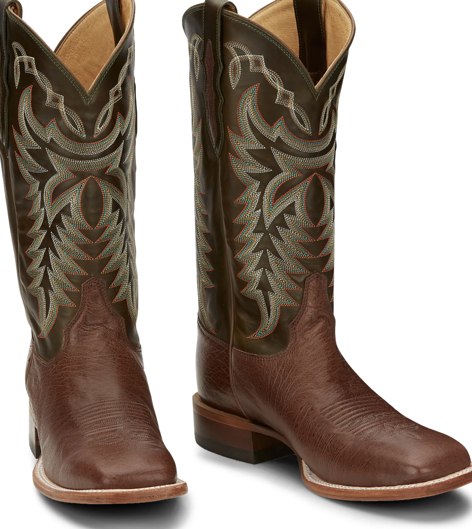 Justin Boots Pascoe 13" Smooth Ostrich Kango Cowboy Online