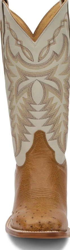Justin Boots Pascoe 13" Smooth Ostrich Antique Saddle Sale