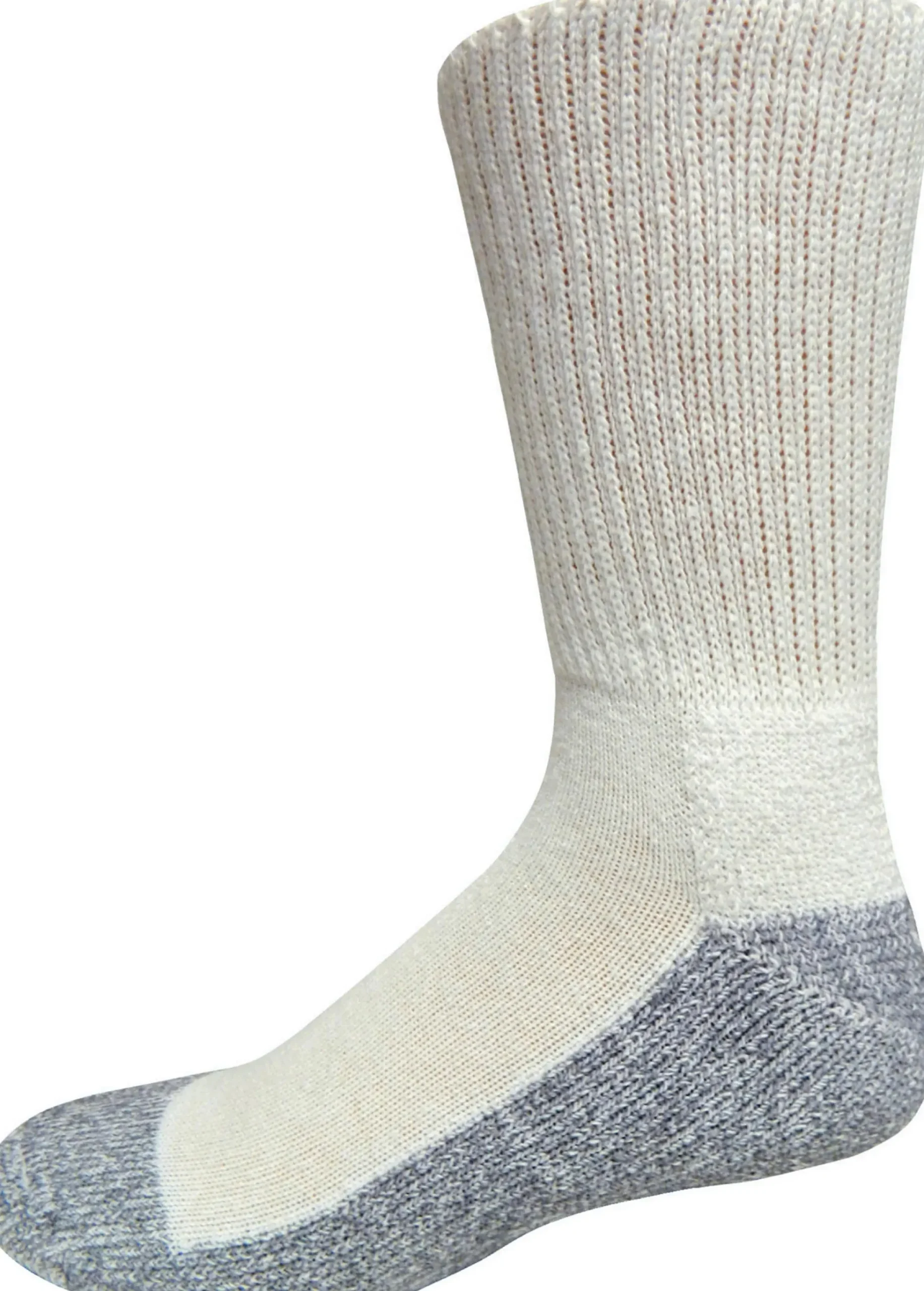 Justin Boots 2-Pk Half Cushion Work Crew Socks White