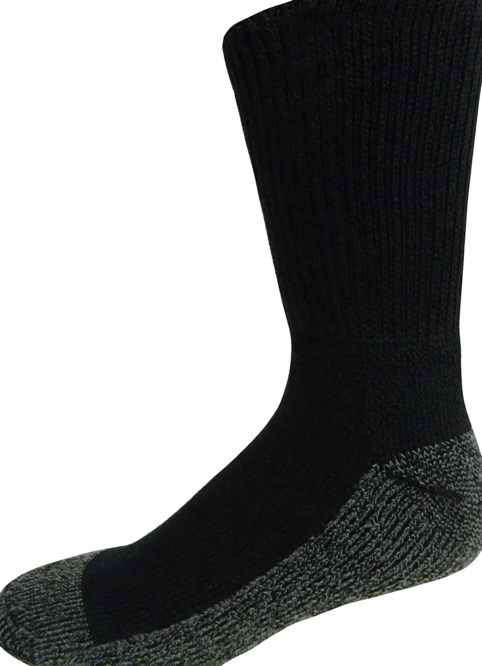 Justin Boots 2-Pk Half Cushion Work Crew Socks Black