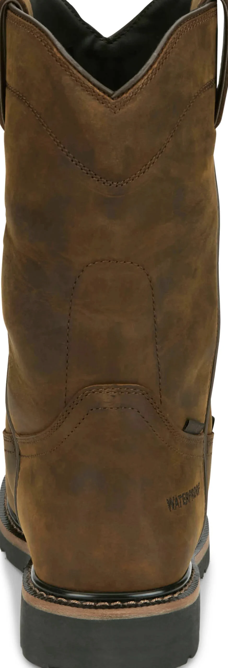 Justin Boots Pulley 10" Waterproof Met Guard Comp Toe Whiskey Sale