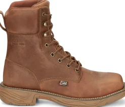 Justin Boots 8" Rush Waterproof Nano Comp Toe Barley Best